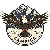Quart Aksesuar Off Road Camping Offroad Adventure Sticker Kartal 14 x 12 cm