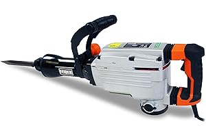 BUILDER FEIDER – Marteau piqueur 1700 W 65 J - Fréquence de percussion 1900 cpm - Livré de avec un coffret en métal - tube de graisse - burin plat - burin pointu – F1765MP