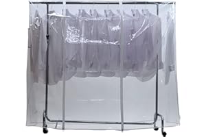 SIMPSON & RUXTON Hoesh International Transparent Strong Clear Clothes Rail Cover Waterproof Peva (5ft)