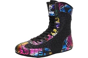 PENXZT Scarpe da Boxe da Donna da Uomo Scarpe da Wrestling Leggere E Traspiranti Stivali da Boxe per Bodybuilding