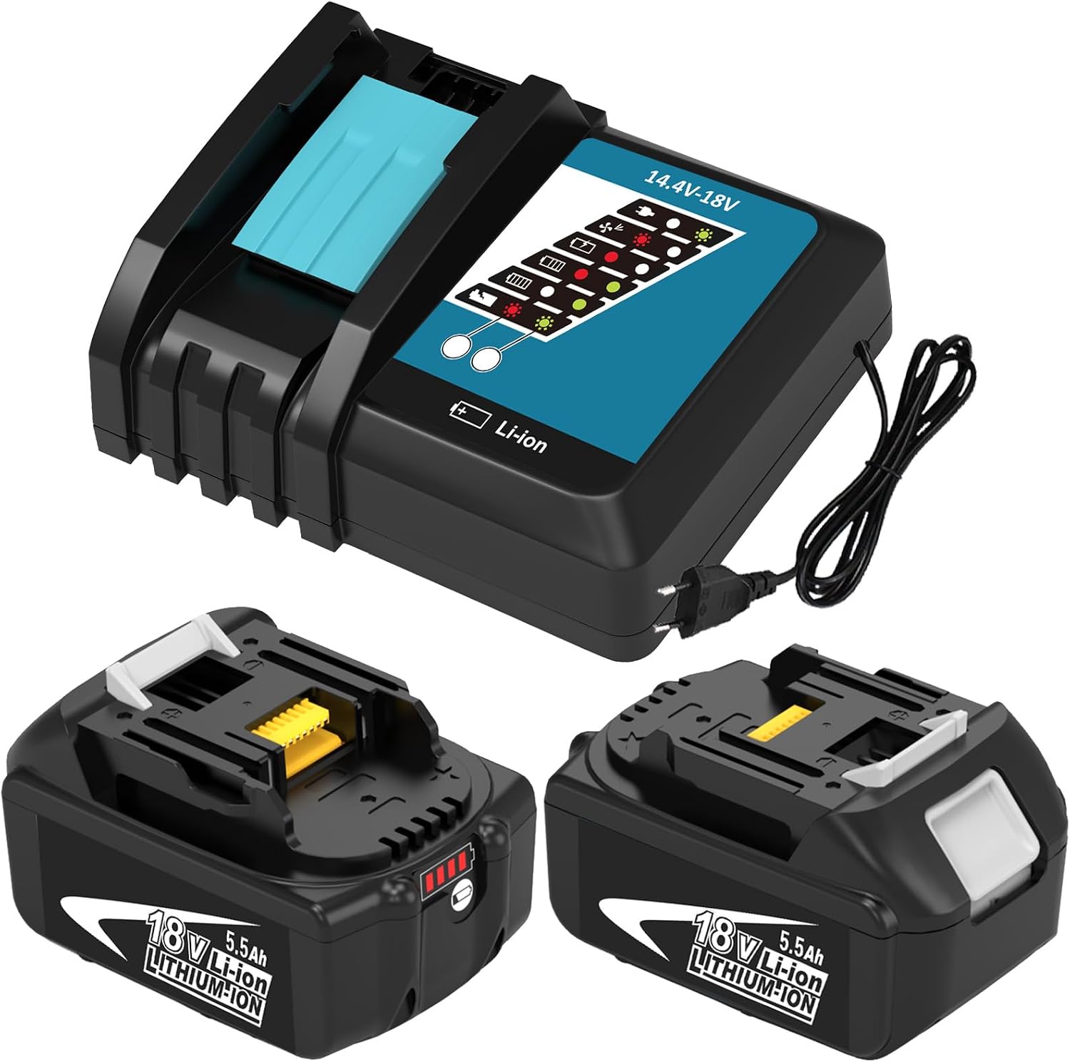 Avis d'Expert & Test Approfondi : 2pcs BL1860 5 5Ah Rechange pour Makita Batter (Sélection)