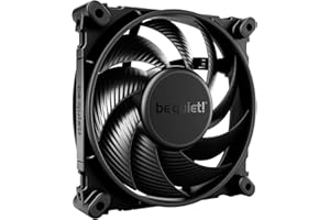 be quiet! Silent Wings 4 120mm PWM high-speed Black ventilateur, pales optimisées, une performance extraordinairement élevée, une pression d'air extrêmement élevée, fonctionnement très silencieux