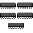 INVENTO 5Pcs SN74HC08N 7408 IC AND Gate Logic Gate, 74HC08, 2 Input, 5.2 mA, 2 V to 6 V, DIP-14