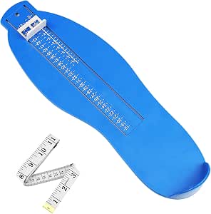 Pedimètre Enfants Et Adultes + Ruban à Mesurer 1.5m - Mesureur Pointure Chaussures 18 à 47