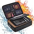 Fireproof Document Box with Lock, File Storage Organizer Bag, Waterproof Safe Fireproof Document Bag Large Capacity for Passports, Certificates, Legal Files and Valuables (14.17"x10.63"x3.93")