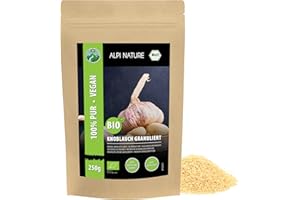 ‎ALPI NATURE Alpi Nature Knoblauchgranulat BIO 250g, Knoblauch granuliert, getrocknete Knoblauch Granulat