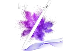 AMZCASE Stylus Pen for Android Touch Screens, Capacitive Pen Compatible With Samsung/HuaWei/Tablet/Phone, With 2 Replacement Tips, White