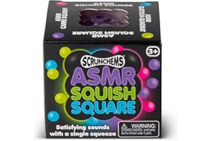 TOBAR ASMR Cubo sensoriale da 6 cm: ASMR = Autonomous Sensory Meridian Response, perline colorate dal design cubo creano un piacevole scoppiettante quando si preme