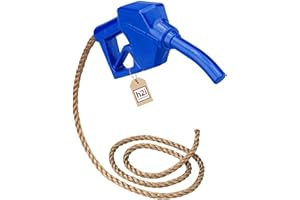 h2i Pompe à essence pour enfants, pour maison de jeu et tour de jeu, accessoire de tour d'escalade, poignée à essence, robuste et résistante aux intempéries, bleue