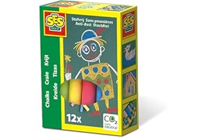 Ses Creative - 00201 - Craies - 12 Craies Couleur, 12 Couleurs Différentes