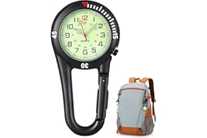 kodivenj Fob Watch, Nurses Watch, FOB WatcheClip-On Watch Paramedics Watch, Stainless Steel FOB Paramedic Watch 30M Waterproof Clip-on Quartz Watch Nurse Watch, Doctors & Climbing Sport