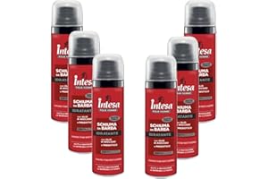 Intesa Pour Homme Schiuma Da Barba Idratante Con Olio Di Avocado e Prebiotico 50 Ml Da Viaggio (6 Unità)