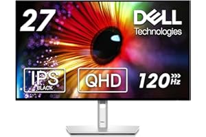 Dell U2724D UltraSharp 27-calowy monitor QHD (2560 x 1440), 120 Hz, IPS Black, 5 ms, 98% DCI-P3, 2X USB-C, 2X DisplayPort, HDMI, 3 x USB, srebrny