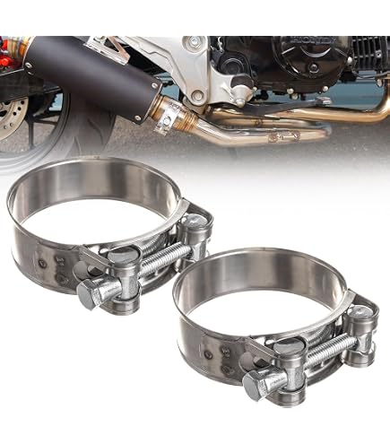 2 Colliers De Serrage Pour Tuyaux – Petits Clips Noirs En Aluminium Pour Oléoduc Ou Gaz