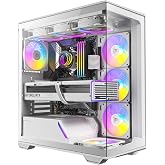 Antec C3 ARGB White, 4 x ARGB PWM Fan Dahil, Dikişsiz Temperli Cam &Ouml;n ve Yan Paneller, 360mm Radyat&ouml;r Desteği, Orta Kule ATX 