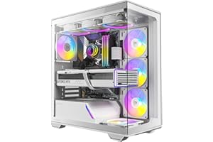 Antec C3 ARGB biały, 3 x 120 mm i 1 x wentylatory ARGB PWM 120 mm w zestawie, do 8 wentylatorów jednocześnie, panele przednie i boczne ze szkła hartowanego typu C, bezszwowe panele przednie i boczne