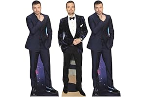 Star Cutouts CS1237 Sebastian Stan Regal Top Cutout Pack of Three Cardboard Cutouts Height 31cm - Ideal for Fan Theme, Parties, Birthdays, Surprise Gifts & Room Decorations & Events
