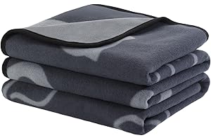 IDOGCHEW Couverture Imperméable Chien, Plaid Chien Chat Anti Pipi, en Polaire et Flanelle, Protection pour Canapé Lit Meubles, Durable et Confortable (152x127cm, Gris)