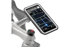 Shapeheart Innovazione francese, Porta cellulare bici con tasca magnetica staccabile, Porta telefono bici impermeabile, Supporto cellulare bici per stelo