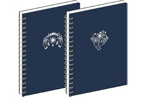 MGGAO 2 Pack di quaderni a spirale, quaderni estetici A5 per donne, quaderno a righe, 160 pagine, regali per l'ufficio e la scuola