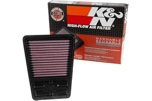 K&N Luftfilter kompatibel mit Kawasaki Z250 SL/Ninja 250 / Ninja Mono 2014-2016 (KA-2414), Rot