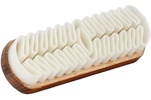 Langer & Messmer Spazzola morbida e lavabile crespa per la pulizia delle scarpe in pelle scamosciata (camoscio/nabuk)