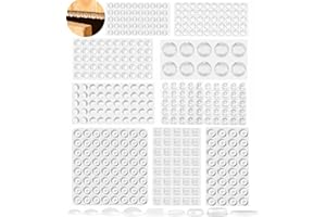 Moseem Gummipuffer Selbstklebend - 396 Stück Gummifüße Selbstklebend Elastikpuffer Türpuffer Transparent Gummipuffer Schutzpuffer Anschlagpuffer Anschlagdämpfer für Türen Schränke Möbel