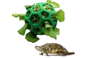 LODCZIOE Schildkröte Leckerli-Ball Spielzeug Heu Feeder Ball, Fütterung Grasball für Schildkröte Schildkröte, Obst Gemüse Futterspender Halter Futtersuche Spielzeug für Kleintiere Haustier