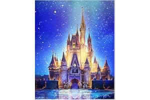 DCIDBEI (40 x 50 cm)Diamond Art Square Diamond Painting 5D DIY Kit de punto de cruz para adultos Full Drill Palacio Painting por Diamantes Bordados Cuadrado Rhinestone Wall Art Canvas Decoraciones Bordado