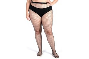 YUXIANLB plus size nätstrumpa, strumpbyxor med nät | Hög midja – medium nät, kvinnors strumpbyxor strumpbyxor, stora nät legg