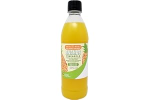 Zero Pineapple Soda Syrup Concentrate 500 ml from Aromhuset - Make 12.5 Litres of Sugar-Free Soft Drink by Adding Flavouring to Carbonated Sparkling Fizzy Water