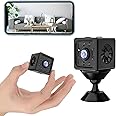 Mini Spy Camera Wireless Hidden WiFi Camera, 2024 Latest 1080P Full HD Mini Camera, Small Nanny Cam Home Security Surveillance Camera with Motion Detection/Night Vision APP Control for Indoor Outdoor