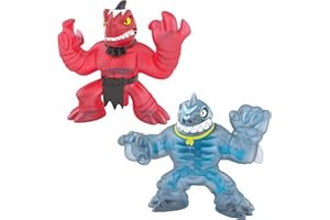 Heroes of Goo Jit Zu Dino X-Ray Verses Pack, Chomp Attack Shredz Verses X-Ray Bones Tri-Tops 4.5' Tall Action Figure, Perfect Christmas/Birthday Present For 4 To 8 Years Squishy,Stretchy Tactile Play