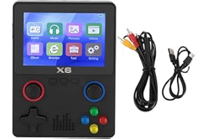 MENDUNER Retro Konsole, Handheld Spielekonsole mit 32G Speicherkarte, Pocket Console, Retro Spielekonsole, Unterstützt 11 Emulatoren, 3,5 Zoll IPS Bildschirm, 2000 mAh (Black)