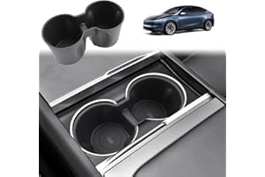 ‎GAFAT GAFAT Getränkehalter für Neu Tesla Model Y Juniper 2025 2026/Tesla Model 3 Highland 2025 2024, TPE-Weichgummi Mittelkonsole Becherhalter Matten Tesla Model Y 2025, Anti-Rutsch, Stoßfest