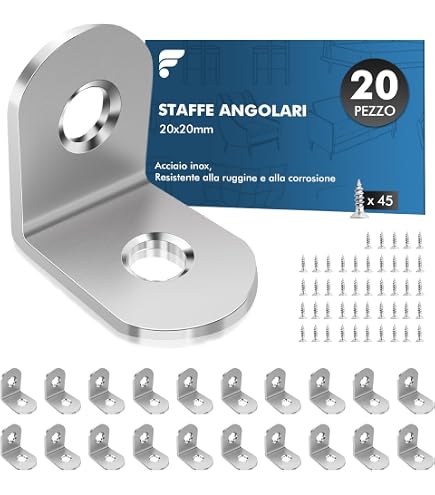 8 Staffe Angolari A L In Plastica Nera 50x51x50mm Uxcell Per Fissaggio