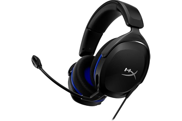 HyperX Cloud Stinger 2 Core pour PlayStation, Casque Gaming Filaire PS5/PS4, Haut parleurs 40 mm, Micro antibruit avec Mute par pivotement, Commandes Audio sur Casque, Léger, Noir