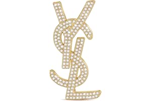 OLIWAN Broschen Damen Strass Broschen Silber Brosche CC Brosche Geschenke für Geburtstag und Jahrestag