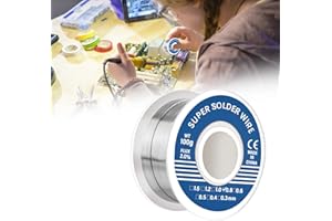 Lotvic Stagno per Saldare, 0,8 mm Stagno Saldatura, Filo di Saldatura, per la riparazione e fai da te di componenti elettronici di saldatura elettrica (100 g)