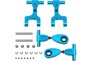 Vgoohobby Aluminum Front Upper & Rear Upper Suspension Arms Swing Arm Set Compatible with Tamiya TT02 1/10 RC On Road Touring Car Upgrade Parts