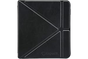 Kepuch Custer Funda para Kobo Libra H2O,Slim Smart Cover Fundas Carcasa Case Protectora de PU-Cuero para Kobo Libra H2O - Negro