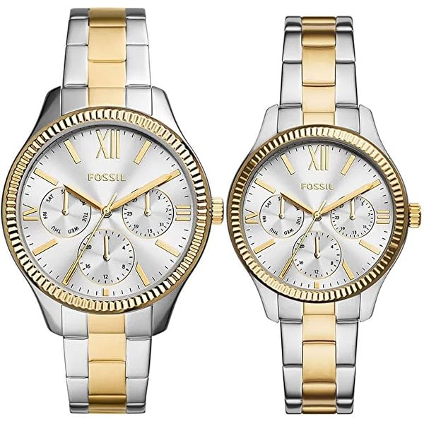 FOSSIL Fenmore Multifunction Gold-Tone Stainless Steel Watch Set BQ2899SET Fossil Fenmore Couple Multifunction Gold-Tone Stainless  main image 3