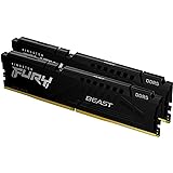 Kingston FURY Beast DDR5 16GB (2x8GB) 5200MT/s DDR5 CL40 DIMM Memoria Gaming per Computer Fissi Kit da 2 - KF552C40BBK2-16