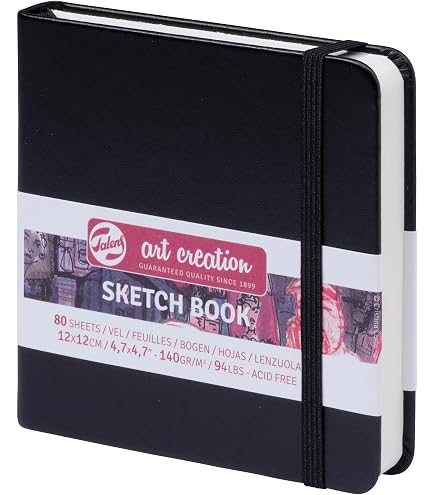 SOFPLATE Mini Album Da Disegno 12,5x12,5 Cm – Tascabile, 58 Pagine In Carta 230g/m² Per Acquerello E Tecnica Mista