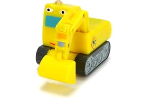 Dickie Toys – stadens hjältar, Bernd grävmaskin, grävmaskinen med ljus, originella låtar, ljud och utomhusfunktion, inklusive samlarkort med hemlig kod
