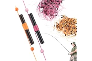DWFEYOI 100 fermapasta da pesca con perline per pesca a spirolino, per pesca alla trota, per pesca alla trota,galleggianti da pesca,galleggiante pesca,ferma acqua
