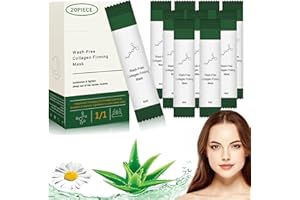 SPINNE LUCAS Lot de 20 Masques Raffermissants au Collagène Coréen, Masque au Collagène, Masque au Collagène Coréen, Masques Anti-âge Hydratants, Soins du Visage