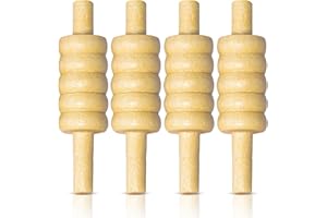 ND Sports Wooden Cricket Bails Set – 4-Piece Set of Premium English Ash Bails for Training & Match Play – Ideal for Cricket Balls and Cricket Practice
