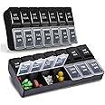 2 Pcs Pill Boxes 7 Day 2 Times A Day, Am Pm Pill Box 7 Day, Pill Organiser 7 Day 2 Times Night Medicine Organizer Travel Pill Container 14 Compartments Pill Dispenser for Vitamins