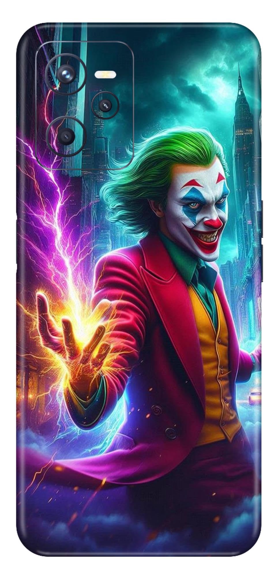 Proguard Premium Printed Mobile Back Skin Sticker Compatible for Realme C35 with Easy and Self Installation Kit (Epic Joker - 21)